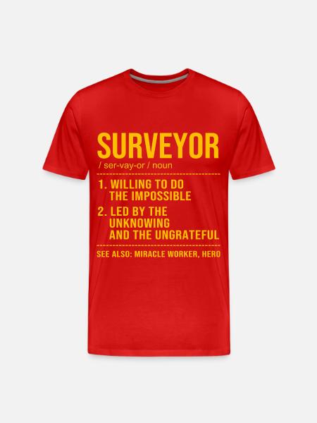 Surveyor - Men's Premium Organic T-Shirt - red