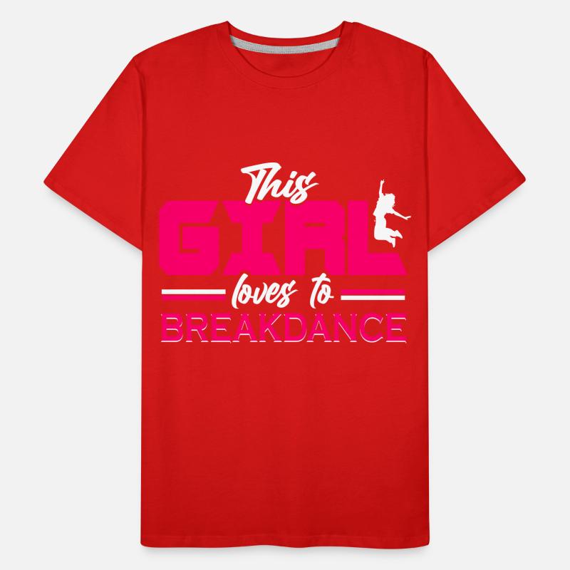 Breakdance Mädchen Breakdancer Männer Premium Bio T-Shirt