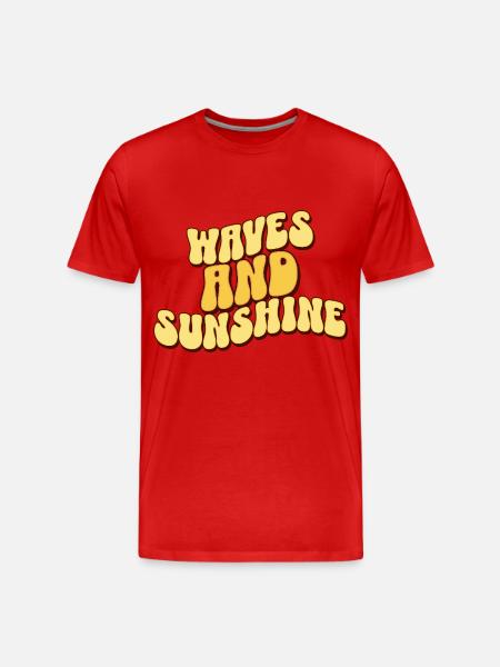 Kitesurf Kitesurfer Kiteboard - Männer Premium Bio T-Shirt - Rot