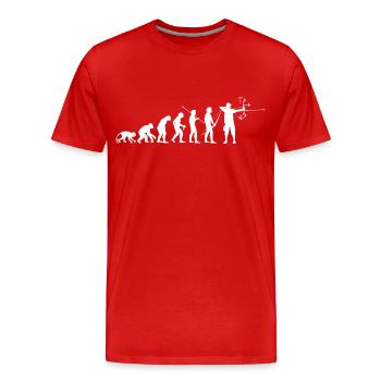ArcLab CompoundArcherEvolution-White - T-shirt bio Premium Homme - rouge - Devant - Damien (186cm)