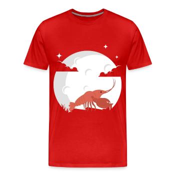 Hummer Mond Hummer Languste Meeresfrüchte - Männer Premium Bio T-Shirt - Rot - Vorne - Damien (186cm)