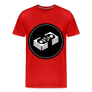 Cercle d’argent - T-shirt bio Premium Homme - rouge - Devant - Damien (186cm)
