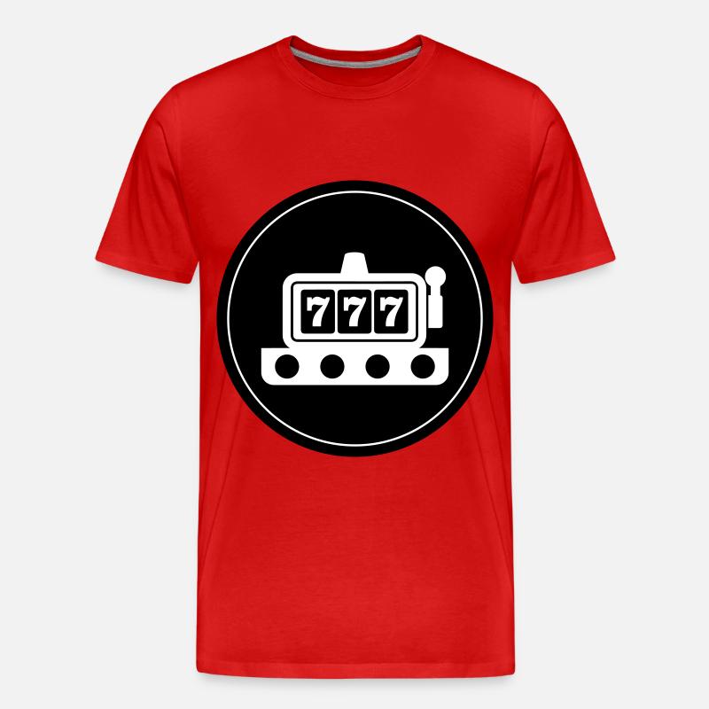 Einarmiger bandit Kreis - Männer Premium Bio T-Shirt - Rot