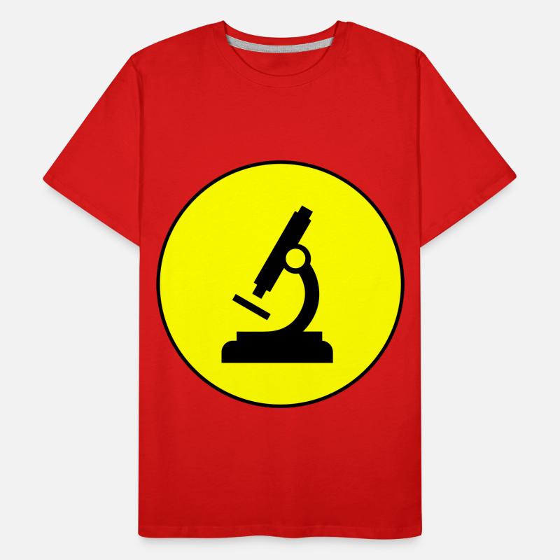 Microscope Icon Icon Men's Premium Organic T-Shirt