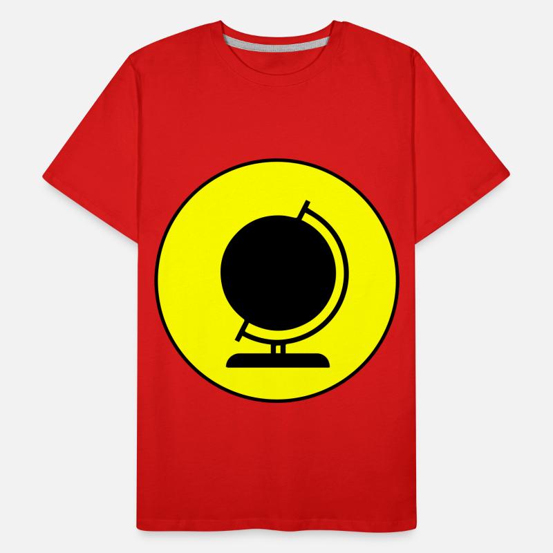 Globe icon icon Men's Premium Organic T-Shirt
