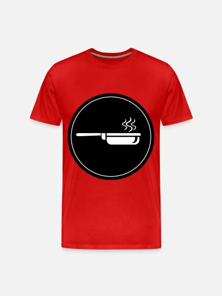 Cooking pan - Men's Premium Organic T-Shirt - red