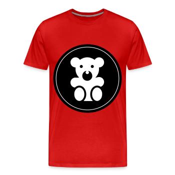 Teddy bear baby bear - Men's Premium Organic T-Shirt - red - Front - Damien (186cm)