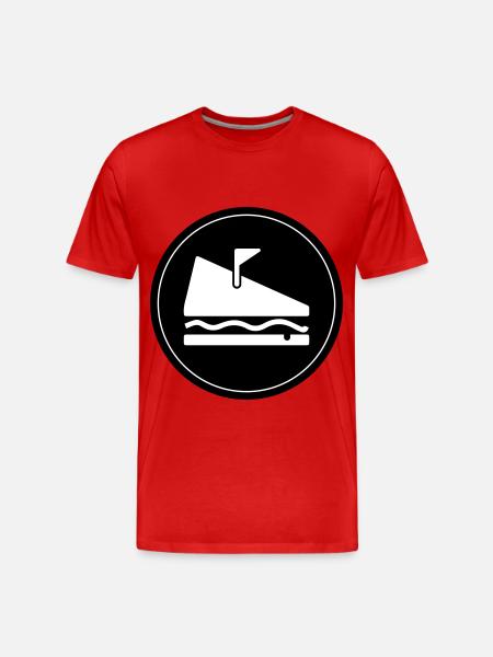 Sandwich Food - Men's Premium Organic T-Shirt - red