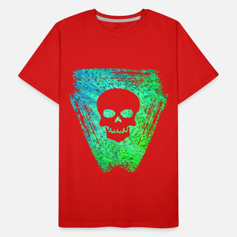 schädel 2 e 5 Männer Premium Bio T-Shirt
