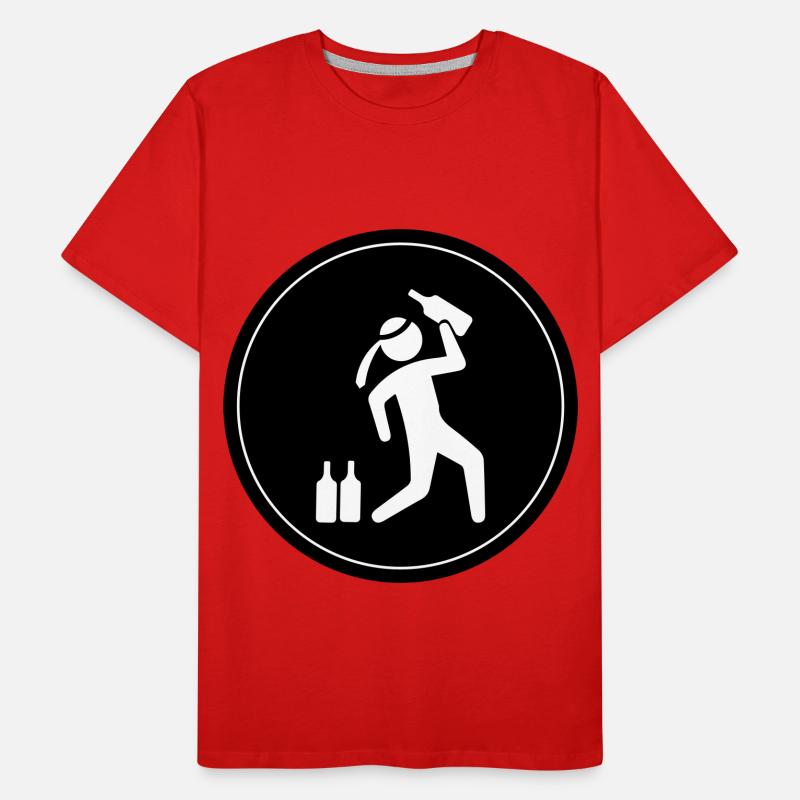 Drunk Party Drinking Circle Men's Premium Organic T-Shirt