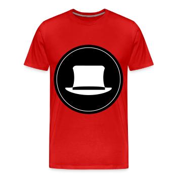 Groom Cylinder Circle - Men's Premium Organic T-Shirt - red - Front - Damien (186cm)