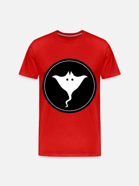 Seeigelicon symbol circle - Men's Premium Organic T-Shirt - red