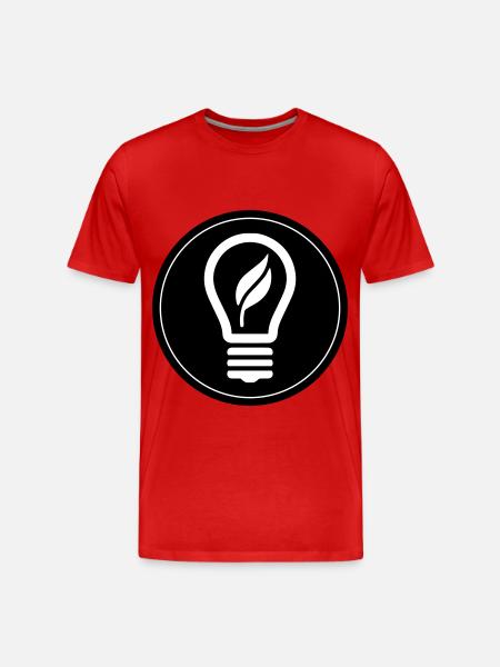 Light bulb icon - Men's Premium Organic T-Shirt - red