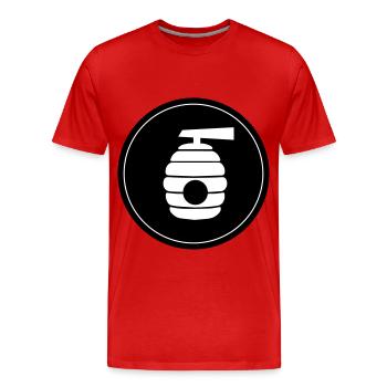 Imker Icon honig - Männer Premium Bio T-Shirt - Rot - Vorne - Damien (186cm)