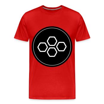 Beekeeper symbol - Men's Premium Organic T-Shirt - red - Front - Damien (186cm)