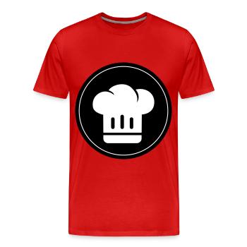 Chef's hat Chef - Men's Premium Organic T-Shirt - red - Front - Damien (186cm)