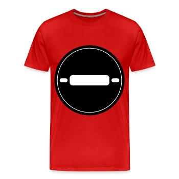 Kitchen roll baking rolling pin - Men's Premium Organic T-Shirt - red - Front - Damien (186cm)