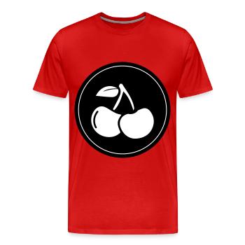 Cerise - T-shirt bio Premium Homme - rouge - Devant - Damien (186cm)