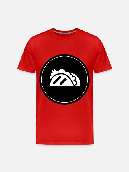 Taco Burrito Symbol Takeaway - Men's Premium Organic T-Shirt - red
