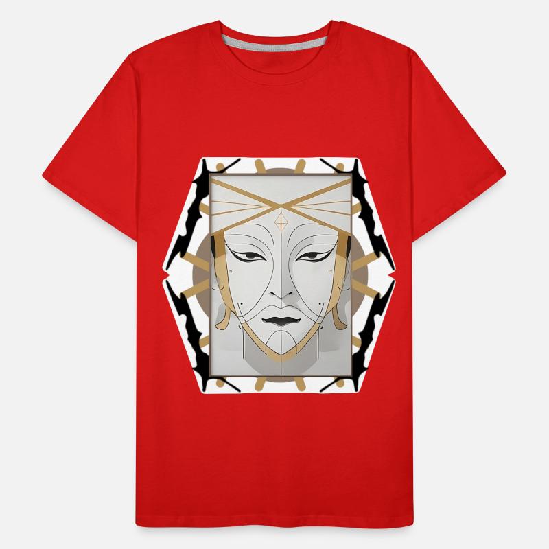 Visage de style boho T-shirt bio Premium Homme