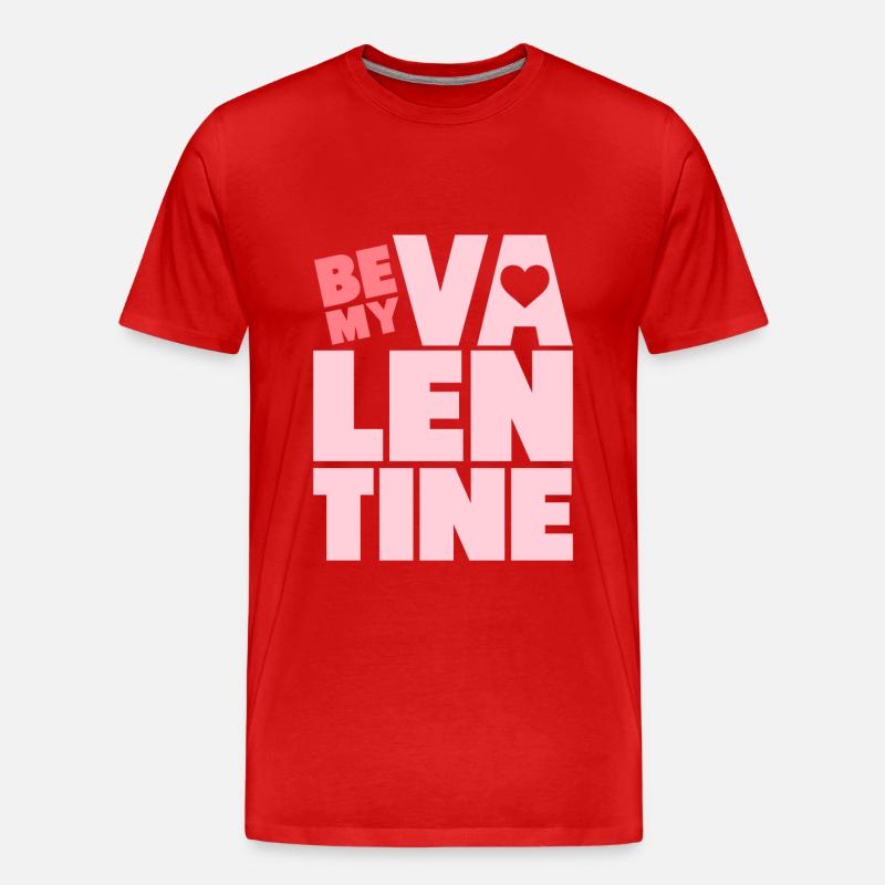 Valentines - Männer Premium Bio T-Shirt - Rot