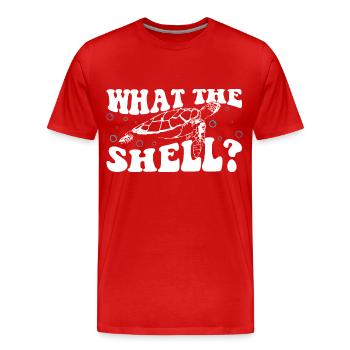 Bien-être animal en bassin marin Protection des espèces - T-shirt bio Premium Homme - rouge - Devant - Damien (186cm)