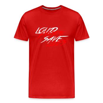 Loud Pipes Save Lives - Men's Premium Organic T-Shirt - red - Front - Damien (186cm)