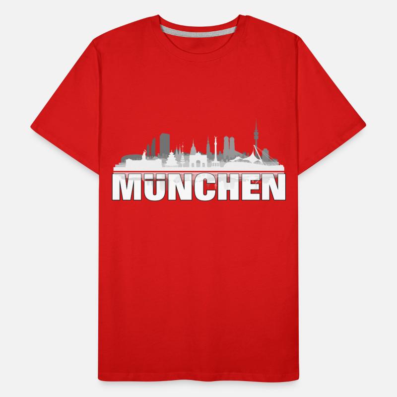 muenchen01hell Männer Premium Bio T-Shirt