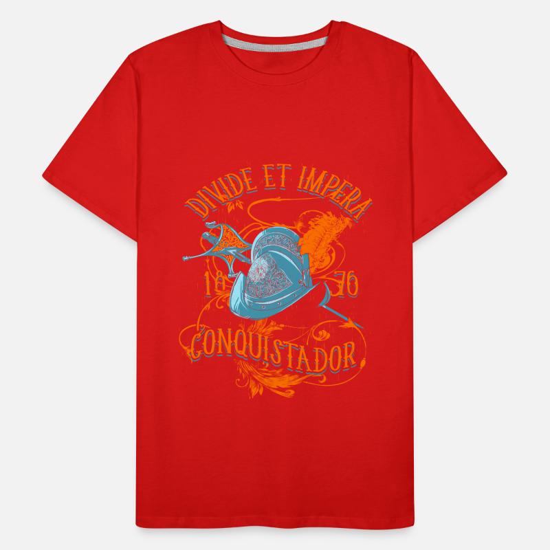 Un beau design Divide Et Impera Conquistador T-shirt bio Premium Homme