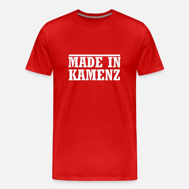 Kamenz - Männer Premium Bio T-Shirt - Rot