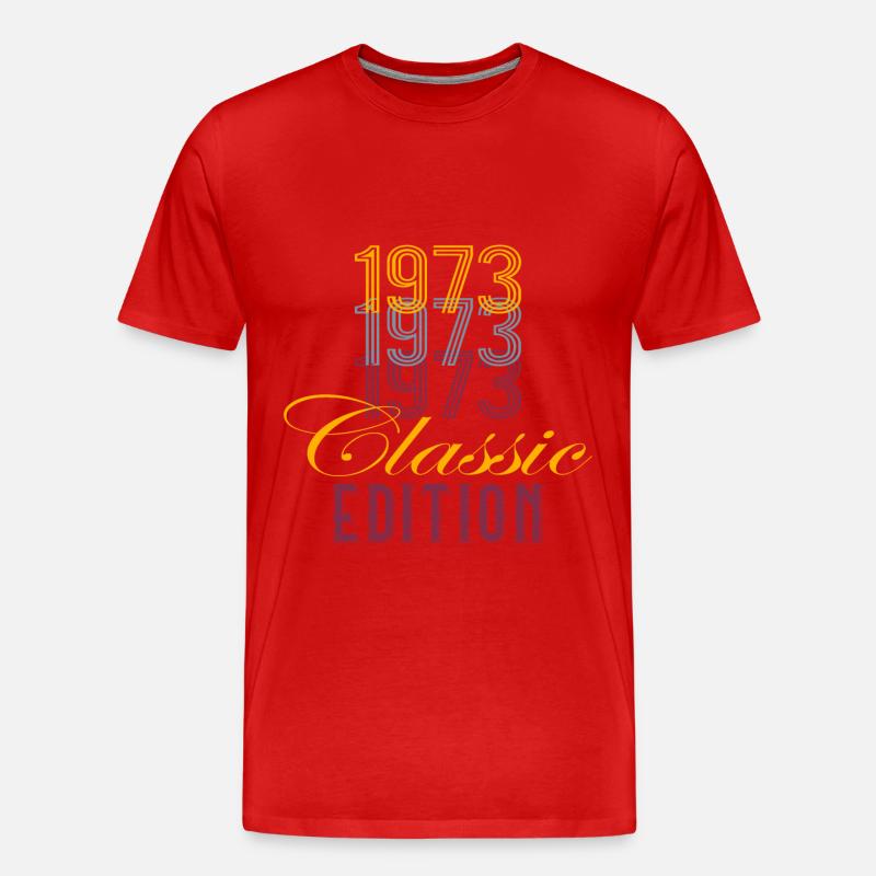 1973 Classic Edition - Männer Premium Bio T-Shirt - Rot