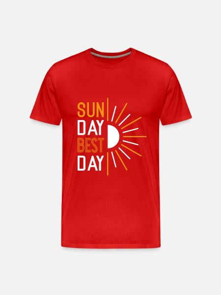 sunday best day - Men's Premium Organic T-Shirt - red