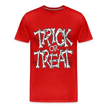 Trick or treat - T-shirt bio Premium Homme - rouge - Devant - Damien (186cm)