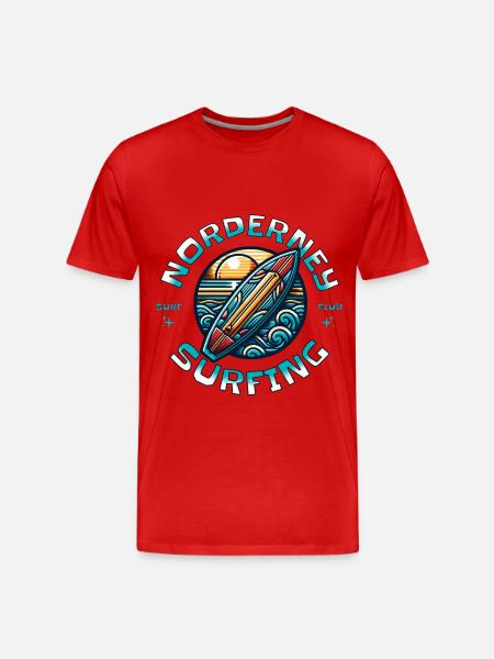 Norderney Surfing - Men's Premium Organic T-Shirt - red