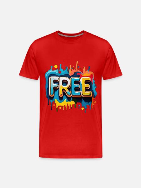 Freei, Frei, Freiheit - Männer Premium Bio T-Shirt - Rot