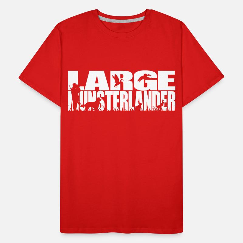 LARGE MUNSTERLANDER Jagdhunde Jagdhund Wilsigns Männer Premium Bio T-Shirt