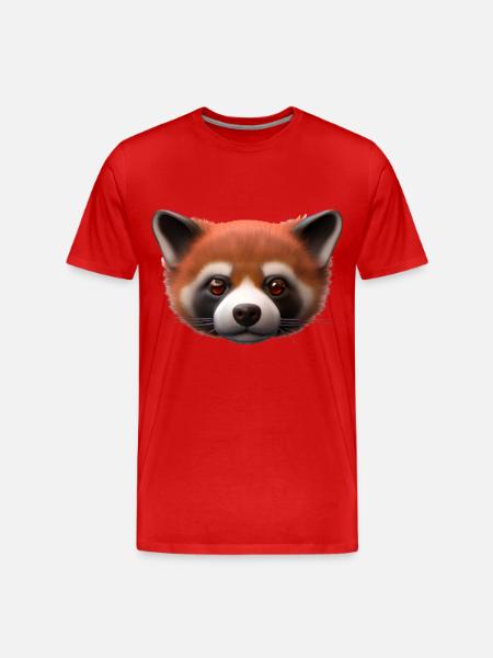 Red panda - Men's Premium Organic T-Shirt - red