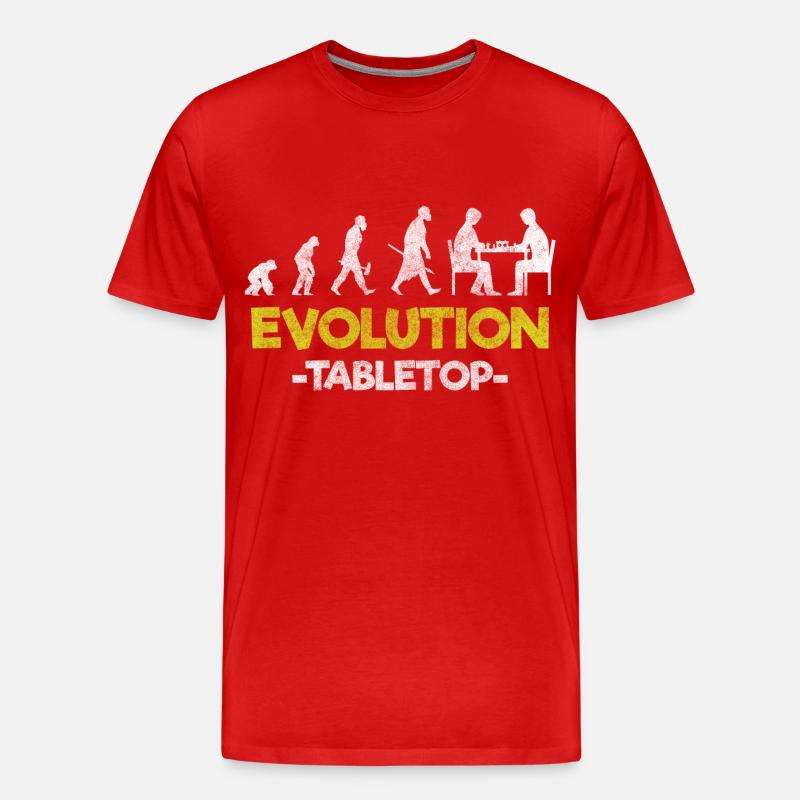 Tabletop Spieleabend Gewinner - Männer Premium Bio T-Shirt - Rot