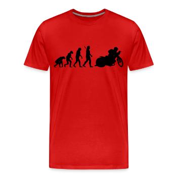 Speedway - Men's Premium Organic T-Shirt - red - Front - Damien (186cm)
