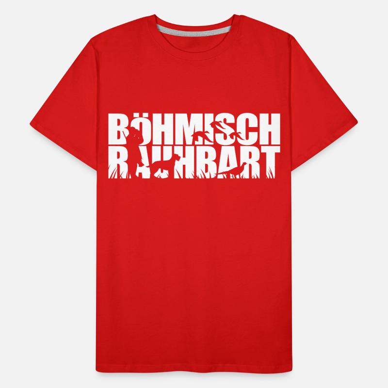 BÖHMISCH RAUHBART Jagdhunde Jagdhund Wilsigns Männer Premium Bio T-Shirt