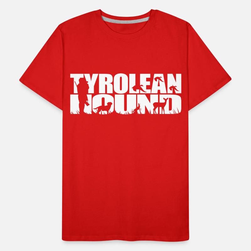TYROLEAN HOUND Jagdhund Wilsigns Jagdhunde Jäger Männer Premium Bio T-Shirt