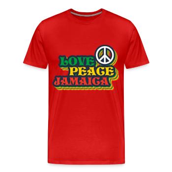 Jamaica Love Jamaica Holidays - T-shirt bio Premium Homme - rouge - Devant - Damien (186cm)