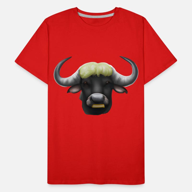 Buffle mignon dessiné T-shirt bio Premium Homme