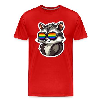 LGBTQ Pride Month - Männer Premium Bio T-Shirt - Rot - Vorne - Damien (186cm)