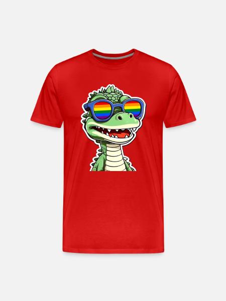 LGBTQ - T-shirt bio Premium Homme - rouge