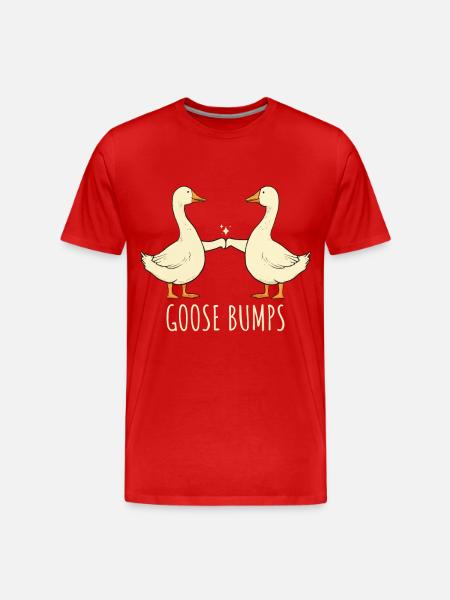 Gåsehud Sjove Gæs Fisthud Fjollet Gås - Herre Premium T-shirt økologisk - rød