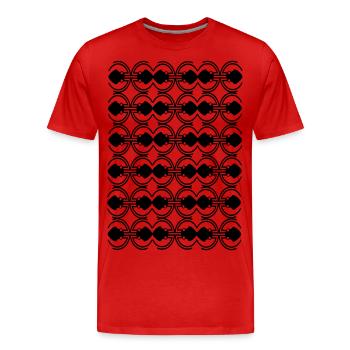 Fantaisie - T-shirt bio Premium Homme - rouge - Devant - Damien (186cm)