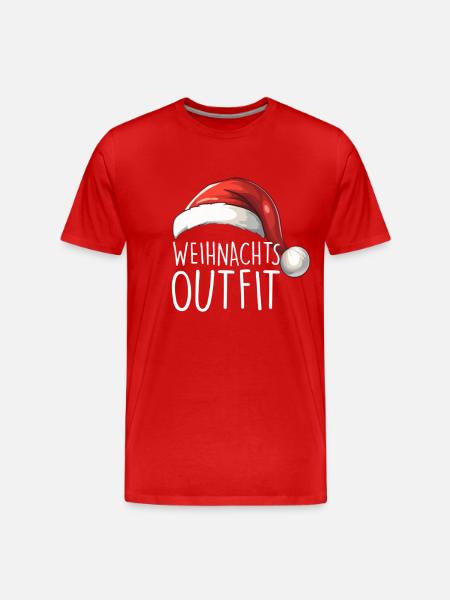 Christmas Outfit - Men's Premium Organic T-Shirt - red