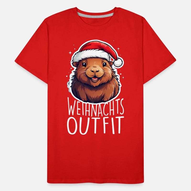 Noël de Capybara T-shirt bio Premium Homme