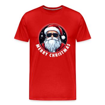 Santa Claus - Men's Premium Organic T-Shirt - red - Front - Damien (186cm)